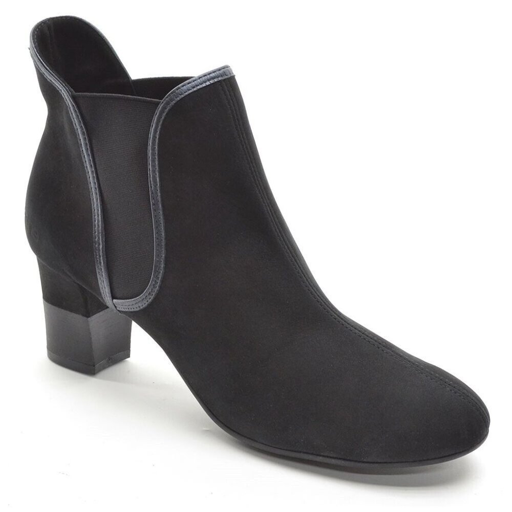 Arche Perek Black Nubuck Pull Up Ankle Boots 35 / 4 New